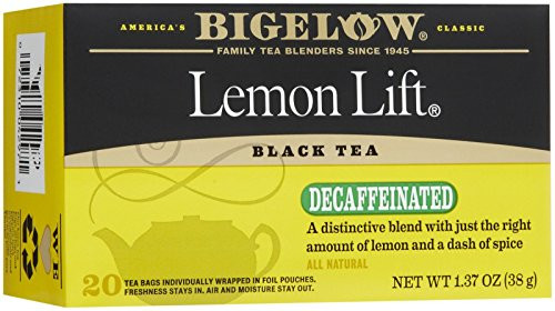 Bigelow Lemon Lift Decaffeinated Black Tea 20 ea Bigelow Lemon Lift Decaffeinated Black Tea 20 ea