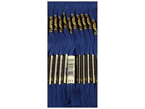 Bulk Buy: DMC Thread Six Strand Embroidery Cotton 8.7 Yards Medium Navy Blue 117-311 (12-Pack)