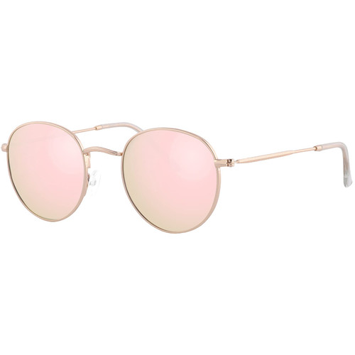 EYESPEX Small Round Polarized Sunglasses for Women Men Mirrored Lens Classic Vintage Retro Metal Frame Circle Sun Glasses EYESPEX Small Round Polarized Sunglasses for Women Men Mirrored Lens Classic Vintage Retro Metal Frame Circle Sun Glasses