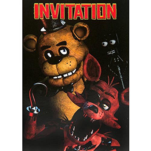 Five Nights at Freddy's Invitations w/ Envelopes (8ct)