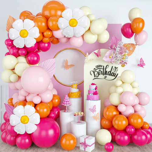 Pink Balloons Garland Arch Kit, Hot Pink Yellow Orange Balloon Arch Kit, Pink Latex Party Balloons For Girls Kids Birthday Decoration Wedding Baby Shower Engagement DIY Decoration Party Supplies Pink Balloons Garland Arch Kit, Hot Pink Yellow Orange Balloon Arch Kit, Pink Latex Party Balloons For Girls Kids Birthday Decoration Wedding Baby Shower Engagement DIY Decoration Party Supplies