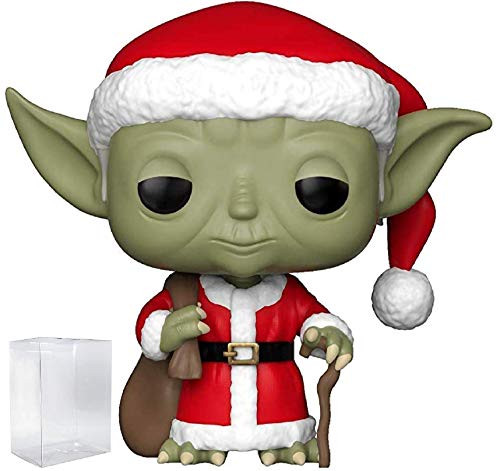 Funko Pop! Star Wars: Holiday - Santa Yoda Vinyl Figure (Includes Pop Box Protector Case)
