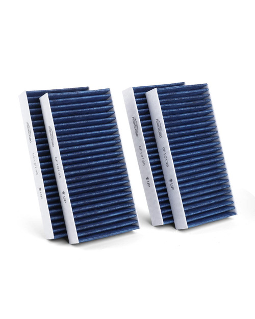 Forccord 4-Pack HEPA Cabin Air Filter Fits for Civic (01-05) CR-V (02-06) Element (03-11) RSX (02-06) Activated Carbon Cabin Filter Replacement CF10135 CP135 Car Accessories