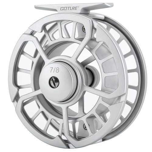 Goture Fly Fishing Reel 3/4WT Large Arbor CNC Machined Fly Reel Aluminum Alloy Bass Trout Fly Reels