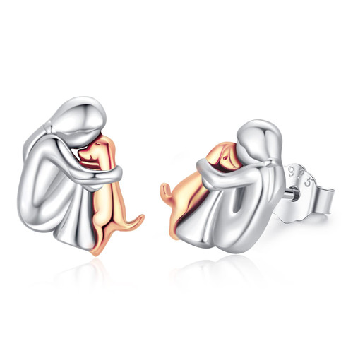 Hypoallergenic Dog Earrings 925 Sterling Silver Cute Animal Dog Stud Earrings Dog Jewelry Gifts for Women Girls Dog Lover Hypoallergenic Dog Earrings 925 Sterling Silver Cute Animal Dog Stud Earrings Dog Jewelry Gifts for Women Girls Dog Lover