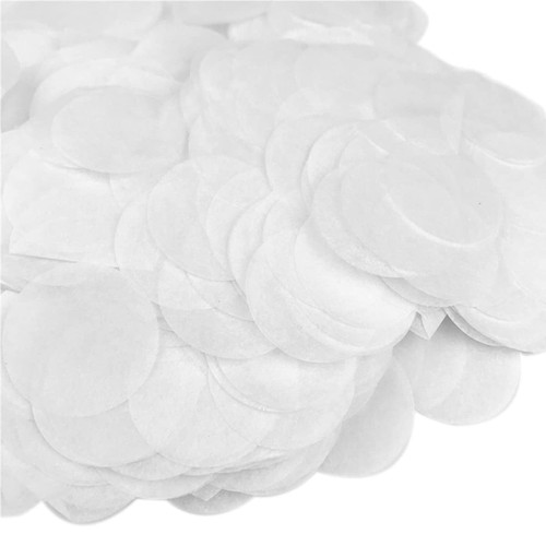 Tissue Paper Confetti 5000 Pieces White Round Confetti 1 inch Paper Circle Confetti Dots for Table Wedding Birthday Party Decoration