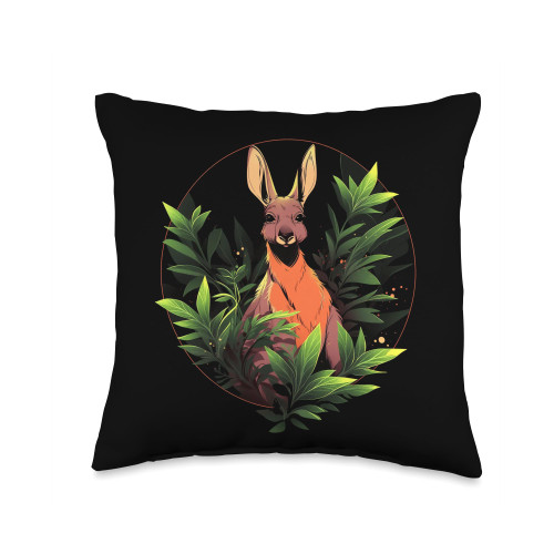Kangaroo Lover Kangaroos Aussie Kangaroo Australia Australian Animal Throw Pillow, 16x16, Multicolor Kangaroo Lover Kangaroos Aussie Kangaroo Australia Australian Animal Throw Pillow, 16x16, Multicolor