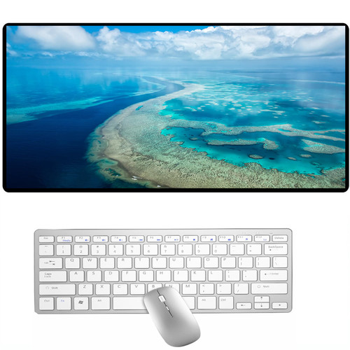 Extended Non-Slip Rubber Base Game Mouse Pad,Large Gaming Mouse Pad Desktop Keyboard Pad Desk Pad,11.81"x31.49"Big Gaming Mouse Mat,Office Computer Desk Mat XL