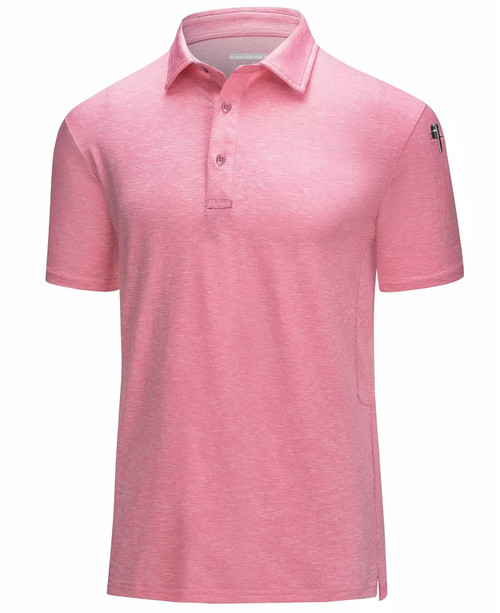 MAGCOMSEN Mens Polo Short Sleeve Golf Shirts Quick Dry Polo Shirts Golf Polo Shirts Casual Shirts Fishing Shirts Work Shirts Golf Polos for Men Pink MAGCOMSEN Mens Polo Short Sleeve Golf Shirts Quick Dry Polo Shirts Golf Polo Shirts Casual Shirts Fishing Shirts Work Shirts Golf Polos for Men Pink