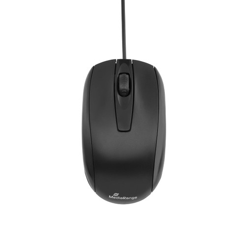 MediaRange MROS211 Wired Optical Mouse 3 Buttons Black