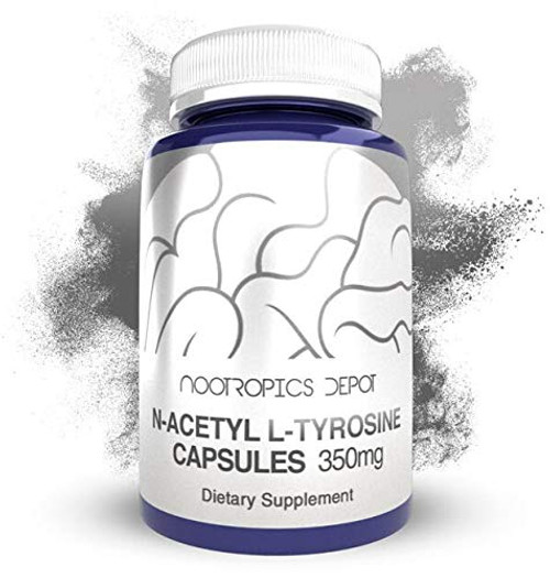 N-Acetyl L-Tyrosine Capsules | 350mg | 240 Count | NALT | Amino Acid Supplement | Natural Nootropic Supplement | Supports Memory, Learning and Focus | Supports Healthy Stress Levels N-Acetyl L-Tyrosine Capsules | 350mg | 240 Count | NALT | Amino Acid Supplement | Natural Nootropic Supplement | Supports Memory, Learning and Focus | Supports Healthy Stress Levels