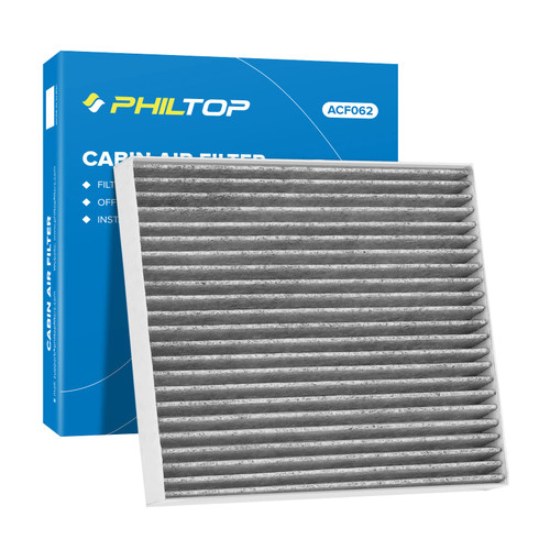 PHILTOP Cabin Air Filter, Replacement for Mustang 2005-2014, Premium ACF062 (CF10370) Cabin Filter with Activated Carbon Clean Airflow, Filter Up Dust Pollen
