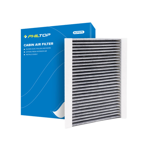 PHILTOP Cabin Air Filter, Replacement for CF11810, 500L, 500X, Compass, Renegade, Premium ACF075 Cabin Filter with Activated Carbon Clean Airflow, Filter Up Dust Pollen