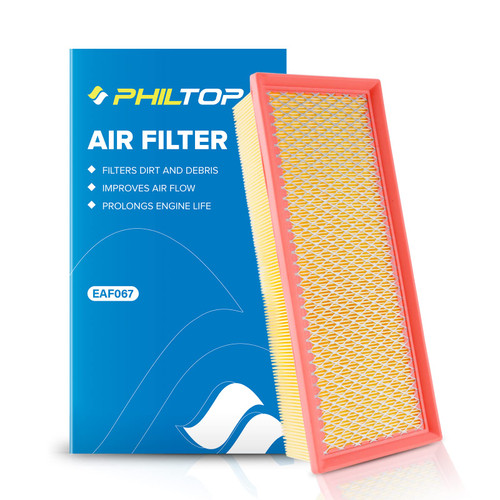 PHILTOP Engine Air Filter, EAF067 (CA9711) Replacement for A3, A3 Quattro, Q3, Q3 Quattro, TT, TT Quattro, Beetle, CC, Golf, GTI, Jetta, Passat, Tiguan, Improve Engine Performance