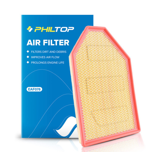 PHILTOP Engine Air Filter, EAF076 (CA11257) Replacement for 2011-2021 Chrysler300, Challenger, Charger, Improve Engine Performance