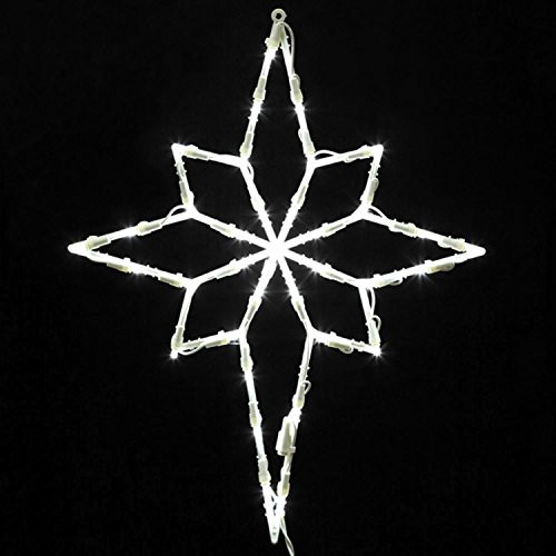 Vickerman Lighted LED Star of Bethlehem Christmas Window Silhouette Decoration, 18"