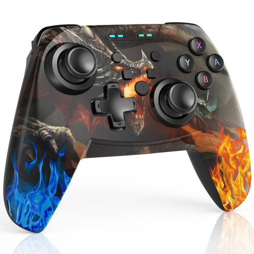 PowerLead Wireless Switch Controller, Pro Controller Compatible with Switch Lite/Switch OLED, Dragon Switch Remote Controller with Motion Turbo & Auto Dual Vibration Screenshot