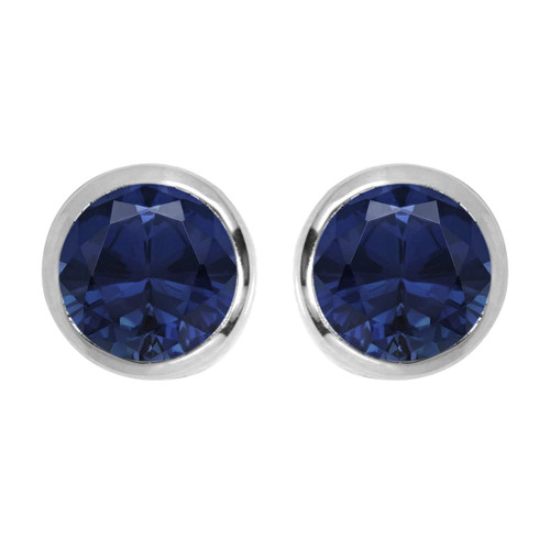 Shine Jewel 2.00 CT Solitaire Studs Earring 925 Sterling Silver Rhodium Plated Handmade Jewelry Gift for Women (Blue sapphire) Shine Jewel 2.00 CT Solitaire Studs Earring 925 Sterling Silver Rhodium Plated Handmade Jewelry Gift for Women (Blue sapphire)