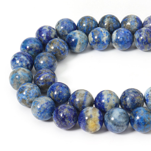 Siomia 45pcs 8mm Natural Lapis Lazuli Gemstone Beads Energy Healing Crystal Round Loose Stone Beads for Jewelry Making, DIY Bracelets Necklaces Siomia 45pcs 8mm Natural Lapis Lazuli Gemstone Beads Energy Healing Crystal Round Loose Stone Beads for Jewelry Making, DIY Bracelets Necklaces
