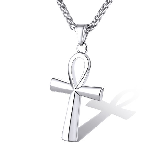 Supcare Ankh Necklace Crucifix Necklace Men Jewelry Jesus Chain Religious Necklace Cross Necklace for Men Supcare Ankh Necklace Crucifix Necklace Men Jewelry Jesus Chain Religious Necklace Cross Necklace for Men