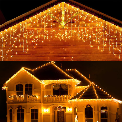 Techip Icicle Led Christmas Lights Outdoor Christmas Decorations Hanging Lights 400LED Outdoor Indoor Fairy String Lights for Christmas Party, Holiday, Wedding Decorations Techip Icicle Led Christmas Lights Outdoor Christmas Decorations Hanging Lights 400LED Outdoor Indoor Fairy String Lights for Christmas Party, Holiday, Wedding Decorations