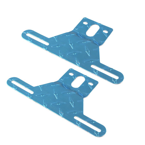 2 Pack Aluminum License Plate Light Bracket License Plate Holder Bracket Universal for Most Trailer and Truck