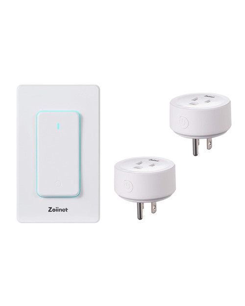 Zoiinet Remote Control Outlet Plug Switch, Buckle Design & Removable Wireless Light Switch, No Wiring Needed, 300 ft, 15A/1500W, Programmable, for Household Appliances(2 Pack)