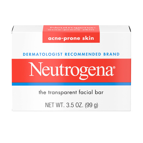 Neutrogena Facial Cleansing Bar Treatment for Acne-Prone Skin, Non-Medicated & Glycerin-Rich Formula Gently Cleanses without Over-Drying, No Detergents or Dyes, Non-Comedogenic, 3.5 oz Neutrogena Facial Cleansing Bar Treatment for Acne-Prone Skin, Non-Medicated & Glycerin-Rich Formula Gently Cleanses without Over-Drying, No Detergents or Dyes, Non-Comedogenic, 3.5 oz