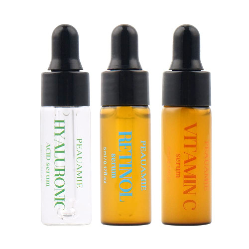 PEAUAMIE Travel Face Serum Set Vitamin C Serum,Hyaluronic Acid Serum,Retinol Serum for Dark Spots, Fine Lines and Wrinkles(5ml/3 pack) PEAUAMIE Travel Face Serum Set Vitamin C Serum,Hyaluronic Acid Serum,Retinol Serum for Dark Spots, Fine Lines and Wrinkles(5ml/3 pack)