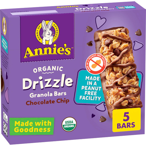 Annie's Organic Drizzle Chocolate Chip Granola Bars 5 ct Annie's Organic Drizzle Chocolate Chip Granola Bars 5 ct