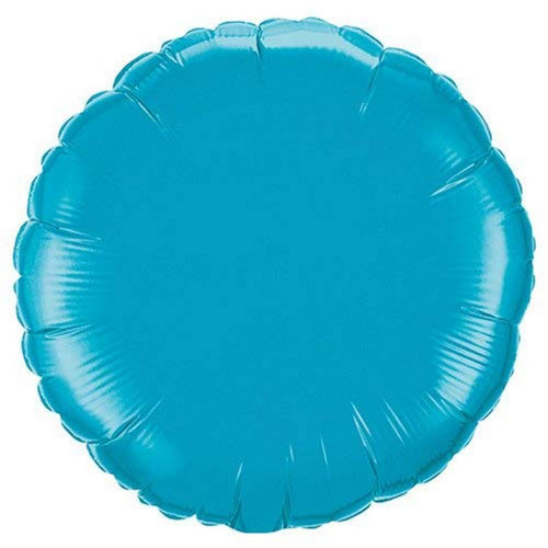 Qualatex 030749 Round-Turquoise, 18", Blue
