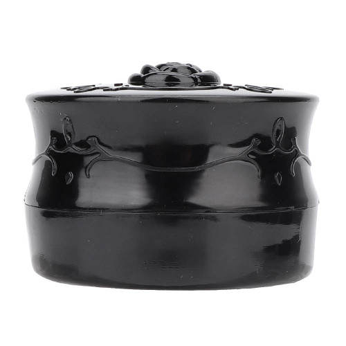 makeup powder container with sifter containers lid,Makeup Powder Container Empty Loose Powder Case with Soft Sponge Puff Travel Bottle for Cream Powder Makeup Storage(Black)