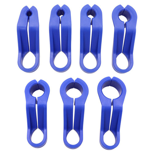 Dianrui 7PCS Blue AC Fuel Line Disconnect Tool Set Fit for Fuel lines and Quick Disconnect Connectors,1/4 5/16 3/8 1/2 5/8 3/4 7/8 Inch Fuel Line Removal Tool Kit K-002