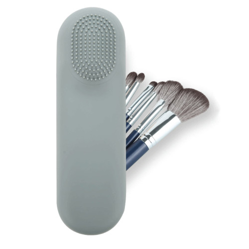 Gmdrounz Travel Makeup Brush Holder - Large Silicon Trendy and Portable Cosmetic Face Brushes Holder, Soft and Sleek Makeup Brush Organizer Bag Case with Magnetic Closure Gmdrounz Travel Makeup Brush Holder - Large Silicon Trendy and Portable Cosmetic Face Brushes Holder, Soft and Sleek Makeup Brush Organizer Bag Case with Magnetic Closure