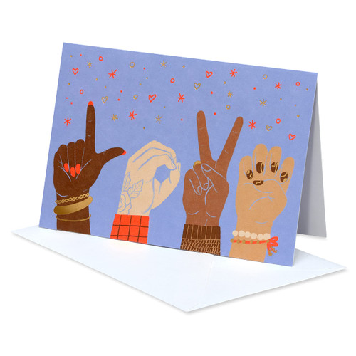 American Greetings Blank Card (Love in Sign Language) American Greetings Blank Card (Love in Sign Language)