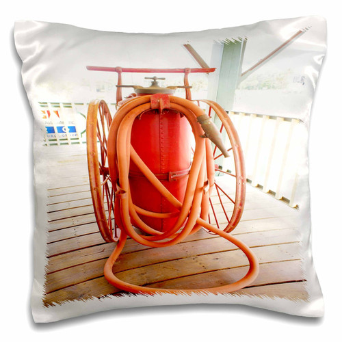 3D Rose Vintage Lafrance Fire Extinguisher Jpg Design Pillowcase, 16" x 16"