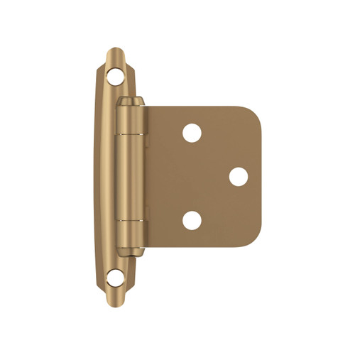 Amerock BPR3429CZ | Cabinet Hinge | Variable Overlay Self Closing Face Mount | Champagne Bronze | Kitchen Cabinet Door Hinge | 1 Pair/2 Pack | Functional Hardware