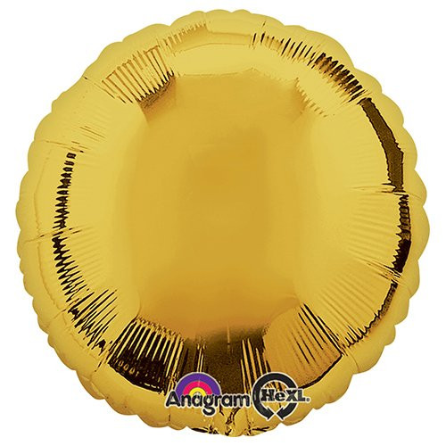 Anagram Round-Metallic Gold Foil Balloon, 18" Anagram Round-Metallic Gold Foil Balloon, 18"