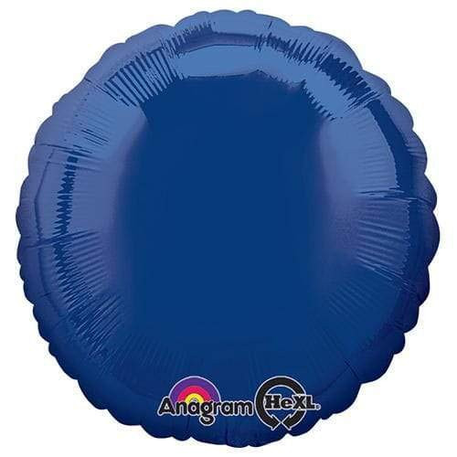 Anagram Round-Navy Blue Foil Balloon, 18" Anagram Round-Navy Blue Foil Balloon, 18"