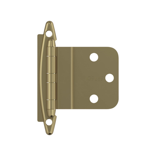 Amerock BPR3417BBZ | Cabinet Hinge| 3/8 in (10 mm) Inset Non-Self Closing Face Mount | Golden Champagne | Kitchen Cabinet Door Hinge | 1 Pair/2 Pack | Functional Hardware