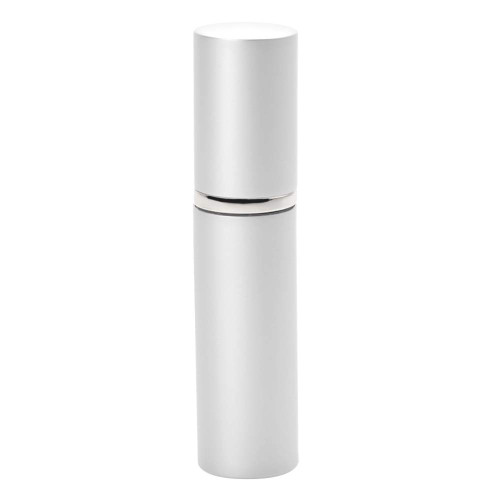 Portable Refillable Perfume Atomizer, 6 Colors 10ml Refillable Perfume Bottle Portable Empty Pump Lotion, Pocket Size Sprayer for Travel (Silver)