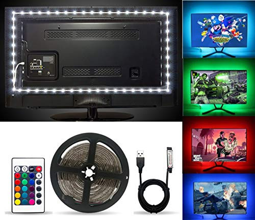 Led Strip Lights 5050 RGB Strip 6.56ft/2M for 40-60in Television USB TV Bias Lighting Kit with 24 Key Remote CE RoHS Certified Led Strip Lights 5050 RGB Strip 6.56ft/2M for 40-60in Television USB TV Bias Lighting Kit with 24 Key Remote CE RoHS Certified