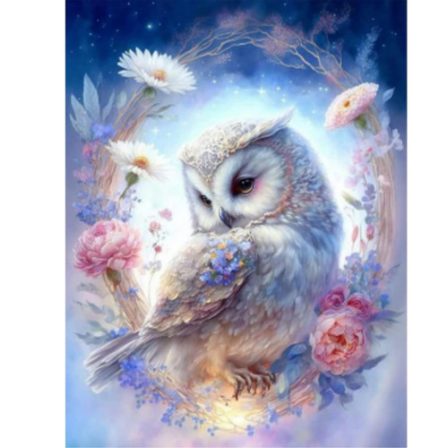 BOHUAYI Owl 5D DIY Diamond Painting Kits for Adults, 5D DIY Painting by Numbers for Adults Beginner, DIY Full Drill Diamond Dots Paintings Picture Arts Craft for Home Wall Art Decor 11.8X15.7inch(Owl)