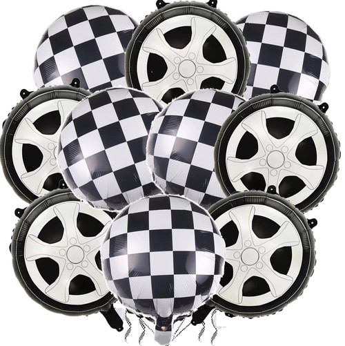 10PCS 18 Inch Race Car Balloons Wheel Balloons Race Car Party Decorations Car Foil Balloons Large Car Birthday Party Supplies Car Theme Party Decorations 10PCS 18 Inch Race Car Balloons Wheel Balloons Race Car Party Decorations Car Foil Balloons Large Car Birthday Party Supplies Car Theme Party Decorations
