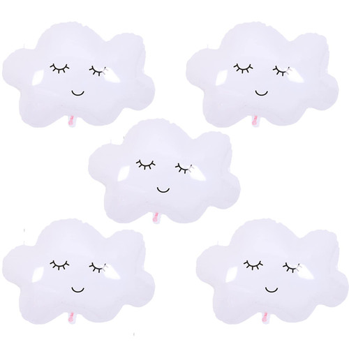 5PCS White Cloud Myar Balloons Large Cloud Shaped Foil Balloons for Birthday Baby Shower Wedding Cloud Themed Party Decoration Supplies 5PCS White Cloud Myar Balloons Large Cloud Shaped Foil Balloons for Birthday Baby Shower Wedding Cloud Themed Party Decoration Supplies