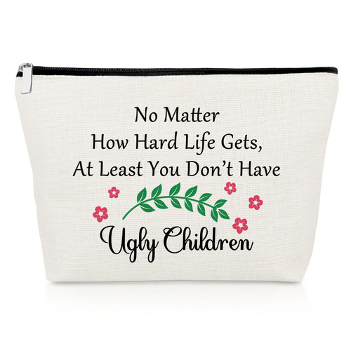Funny Mom Gifts from Son Makeup Bag Mother Thank You Gift for Mom Inspirational Gifts for Mother Cosmetic Bag Christmas Birthday Mothers Day Gift for Mother from Daughter Novelty Cosmetic Pouch Travel