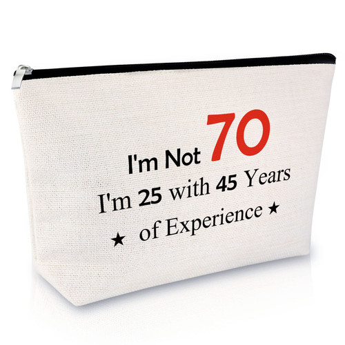 70 Years Old Gifts for Grandma Mom Makeup Bag 70th Birthday Gifts for Aunt Family Funny Birthday Gift for Women Friendship Gift for Sister Mothers Day Christmas Thanksgiving Gift Travel Cosmetic Pouch 70 Years Old Gifts for Grandma Mom Makeup Bag 70th Birthday Gifts for Aunt Family Funny Birthday Gift for Women Friendship Gift for Sister Mothers Day Christmas Thanksgiving Gift Travel Cosmetic Pouch