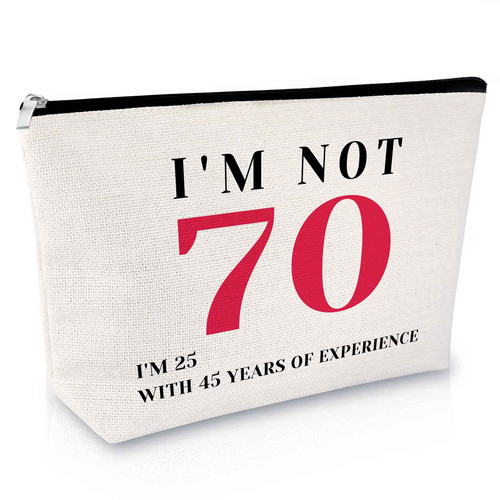 Sfodiary 70th Birthday Gifts for Women Makeup Bag Mothers Day Gift for Grandmother 70 Years Old Birthday Gifts for Mom Thank You Gift Cosmetic Bag Friendship Gift for Sister Travel Cosmetic Pouch Sfodiary 70th Birthday Gifts for Women Makeup Bag Mothers Day Gift for Grandmother 70 Years Old Birthday Gifts for Mom Thank You Gift Cosmetic Bag Friendship Gift for Sister Travel Cosmetic Pouch