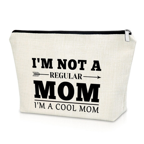 Sazuwu Cool Mom Birthday Gifts Mothers Day Gifts for Mom Makeup Bag Mom Gifts from Daughter Best Mom Gifts Cosmetic Bag Retirement Gifts for Mother Christmas Gifts for Her Cosmetic Travel Pouch