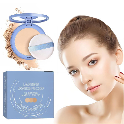 Oil Control Face Pressed Powder,Matte Smooth Setting Powder Makeup,Waterproof Long Lasting Finishing Powder,Flawless Lightweight Face Cosmetics(Ivory White) Oil Control Face Pressed Powder,Matte Smooth Setting Powder Makeup,Waterproof Long Lasting Finishing Powder,Flawless Lightweight Face Cosmetics(Ivory White)